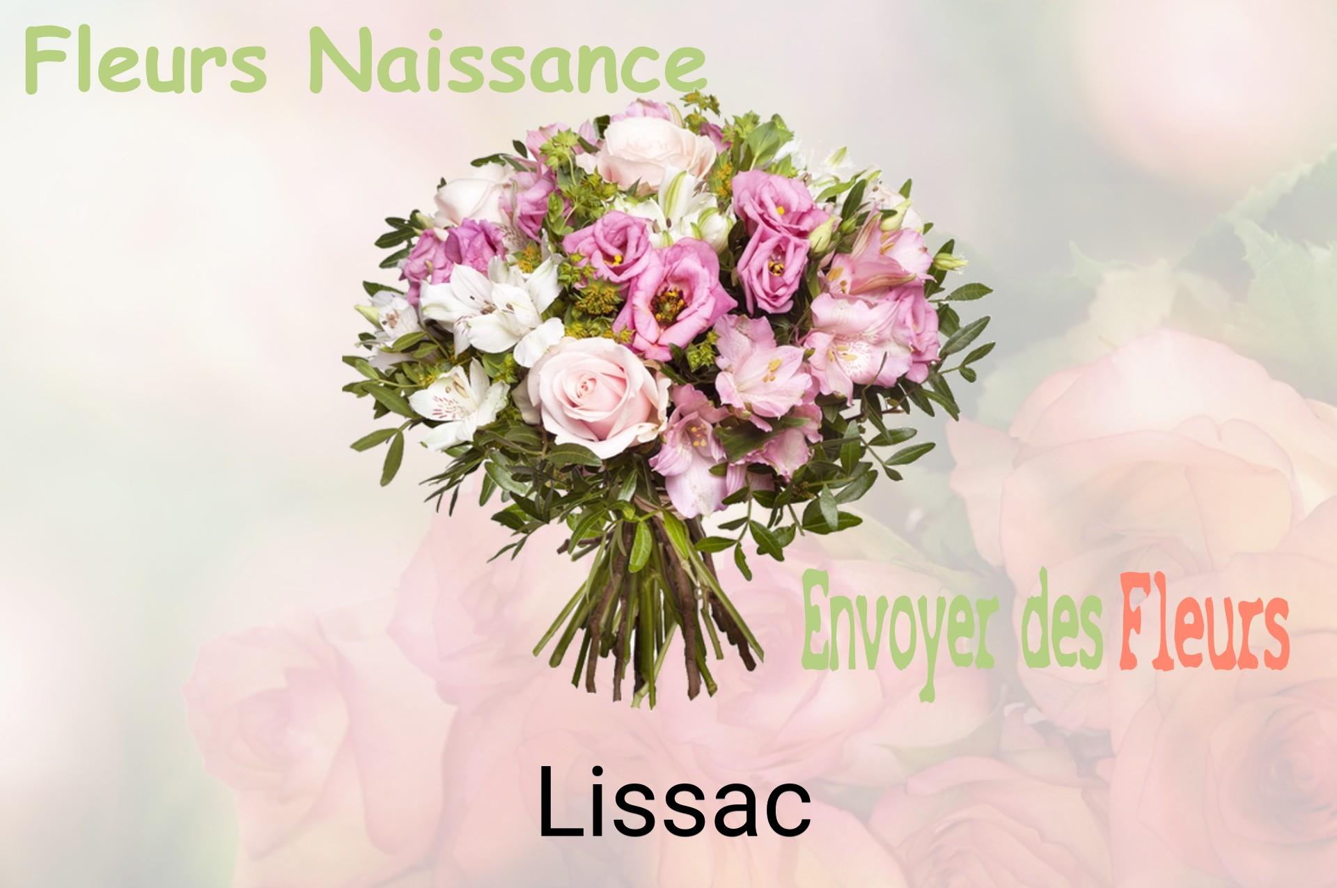 Bouquet de fleurs de naissance livré à Lissac